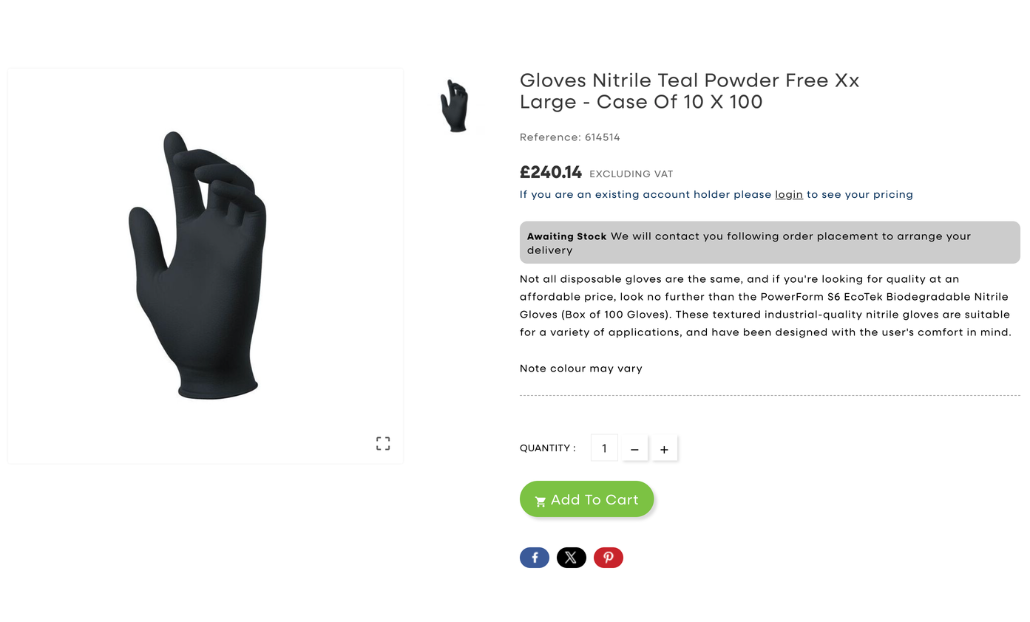 product page content example