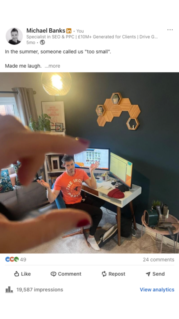 linkedin post example 01